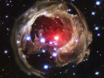 Sternlicht leuchtet das umgebende Gas an (Credit: NASA and The Hubble Heritage Team; AURA/STScI) Im Weltall leuchtet Sternenlicht das sie umgebende Gas an