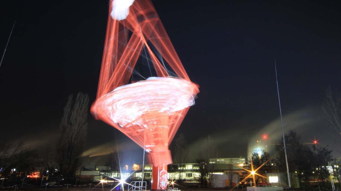 Telescope prototype in Berlin-Adlershof of the future Cherenkov Telescope Array (Credit: DESY)